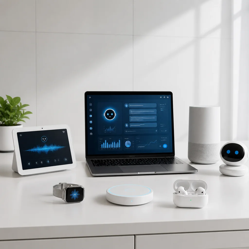AI device Herzflut na stolíku